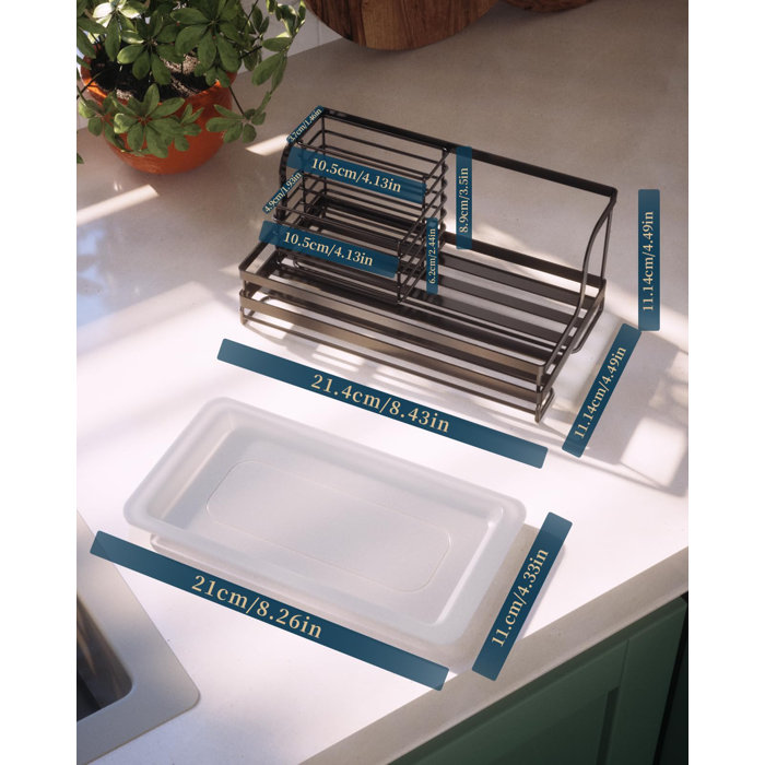COOREL Stainless Steel Sink Caddy Wayfair